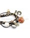 Mix Elements Retro Flower Charm Bracelet 